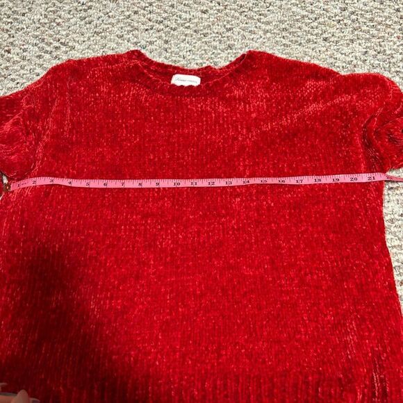 LOVERS + FRIENDS Riner Chenille Sweater Revolve Red- Size Medium - Picture 8 of 10